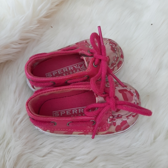 Sperry Other - Sperry Girls Infant Boat Shoes Sz 1
